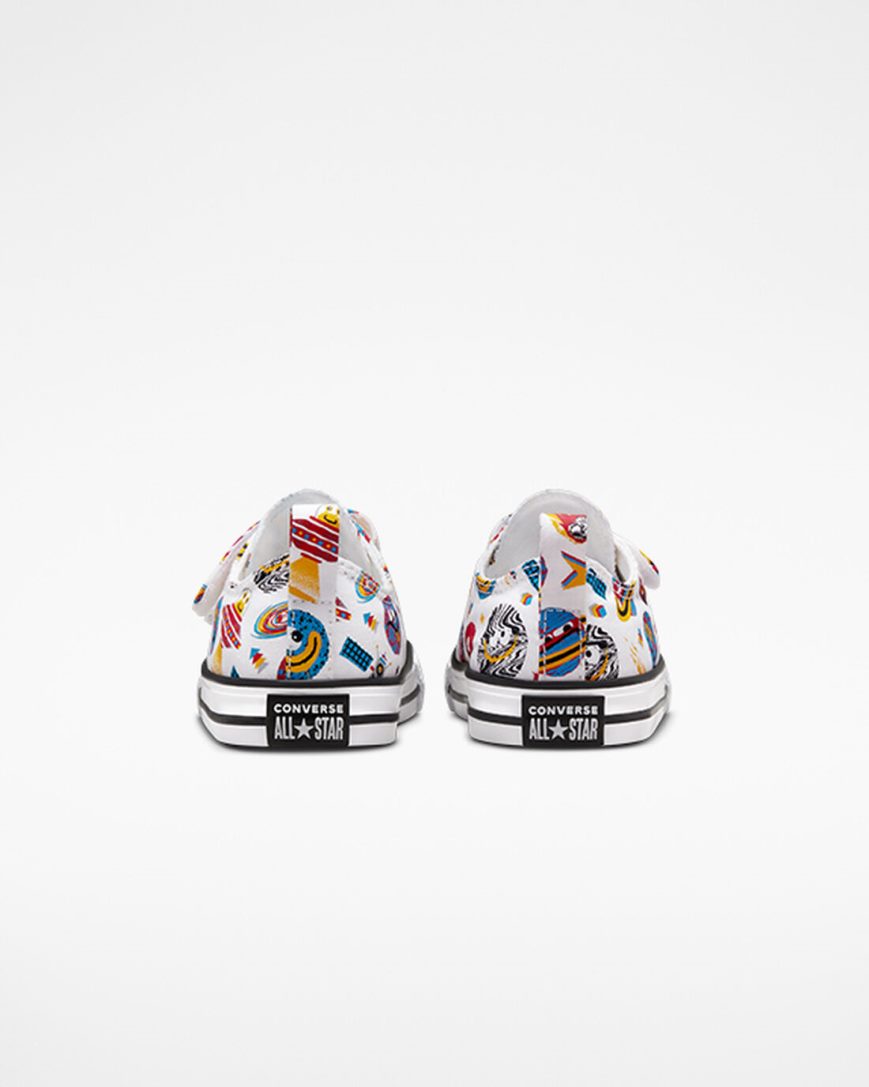 Tenisi Baieti Converse Chuck Taylor All Star Easy-On Space Cruiser Albi Rosii | RO QOLCK689